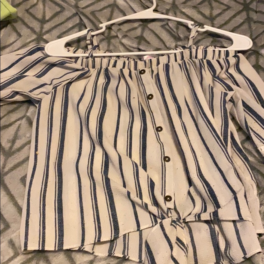 Off the shoulder crop top